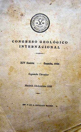 Congreso Internacional de Geología de Cabra.