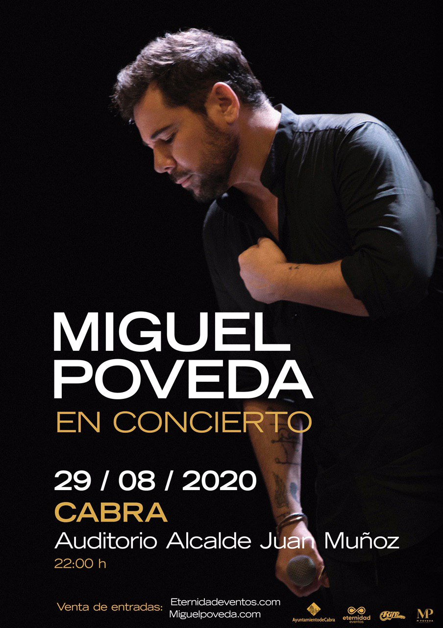 Miguel Poveda en cocierto Cabra agosto 2020