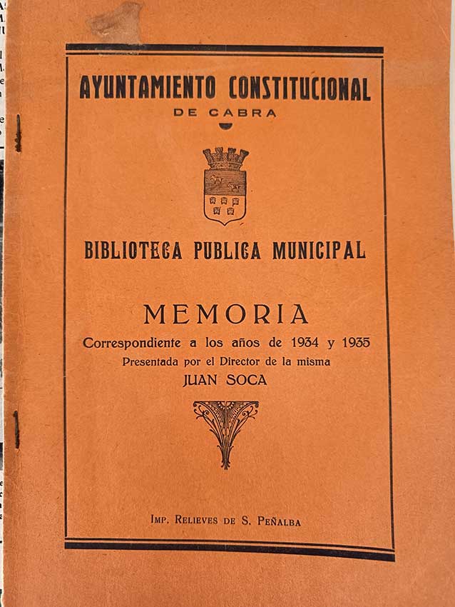 Fotografías relativa documentos de Cabra en el Recuerdo