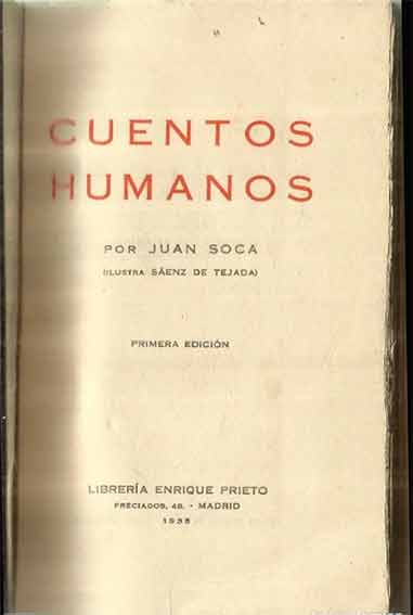 Cuentos humanos de Juan Soca   