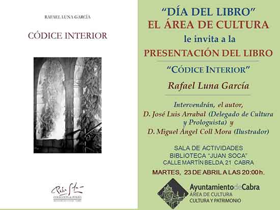 Presentación del libro «Códice interior» de Rafael Luna Garcia