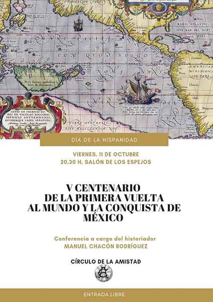 Conferencia de Manuel Chacón Rodríguez «V Centenario de la primera vuelta al mundo»
