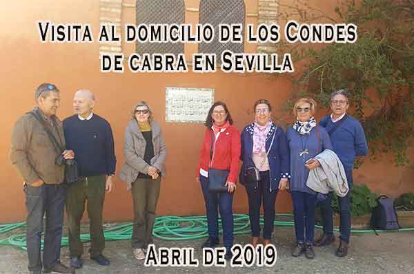 Visita al domicilio en Sevilla de los Condes de Cabra abrilk 2019