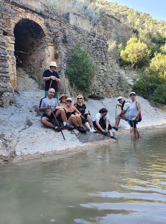 Visita de Cabra en el Recuerdo al arroyo Tijeras. Subbética cordobesa