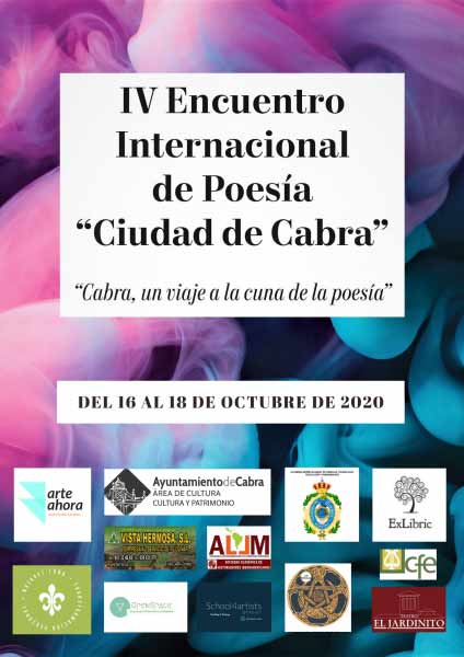 IV encuentro internacional de poesía ciudad de Cabra. Octubre 2020