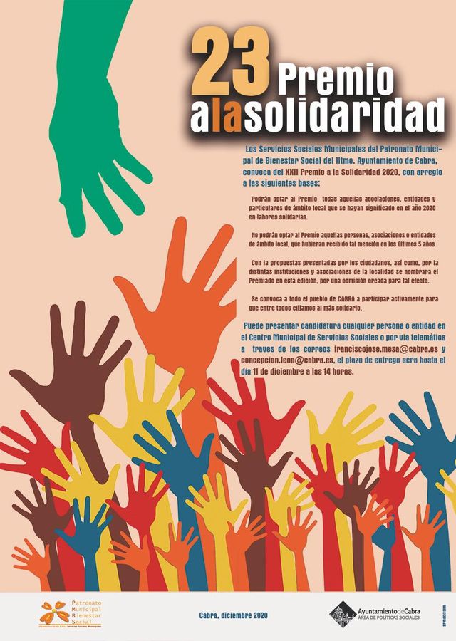 «23 Premio a la solidaridad» Cabra 2020 