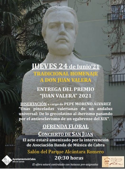 Tradicional homenaje a Juan Valera. Cabra 2021 