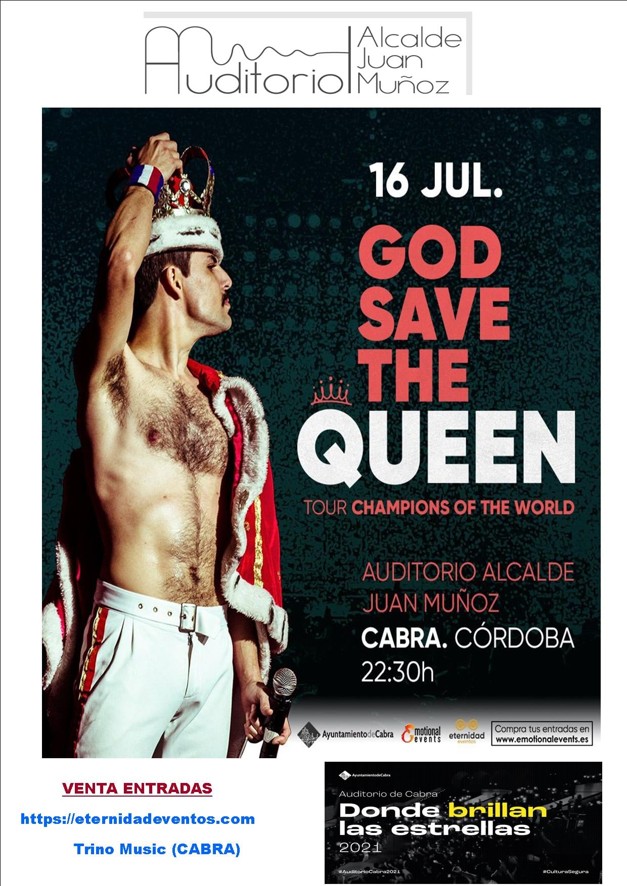 «God save the queen» Auditorio municipal CAbra 2021