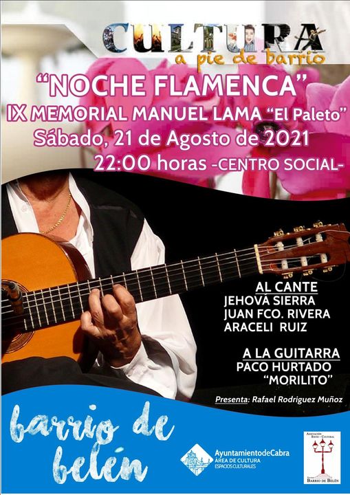 Noche flamenca «In memoria de Manuel Lama Él paleto´» verano 2021