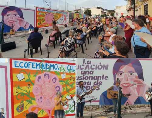 Inauguración de los murales por la igualdad y homenaje a Socorro Moral, maestra, política y luchadora por la igualdad social en todos los sentidos. Cabra Septiembre de 2021»