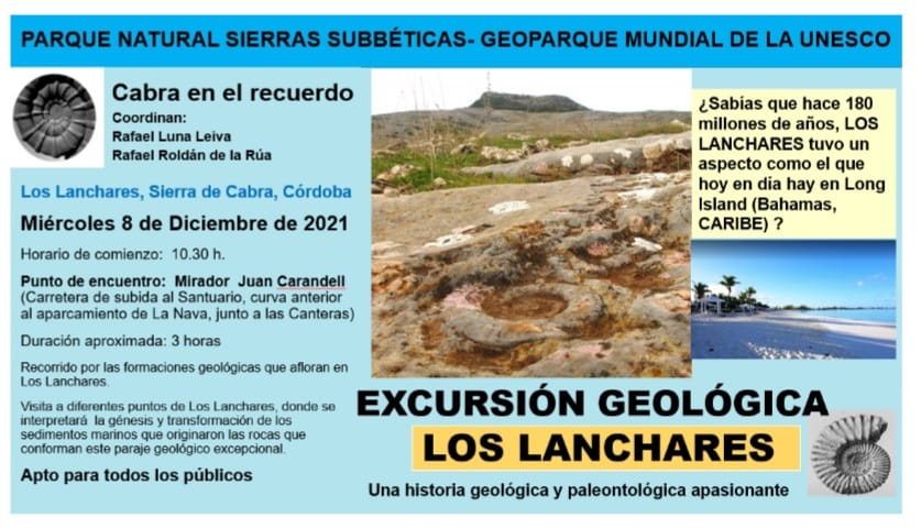 excursión geológica al lapiaz de Los Lanchares de la Sierra de Cabra. Diciembre 2021