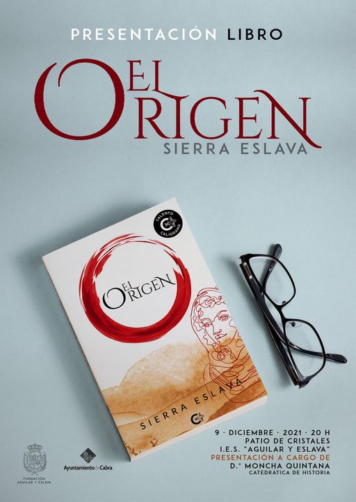 Presentación de libro de Sierra Eslava  «El origen», Cabra diciembre  2021