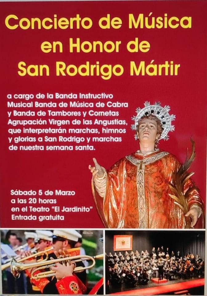 Concierto en honor de San Rodrigo mártir , Cabra marzo 2022