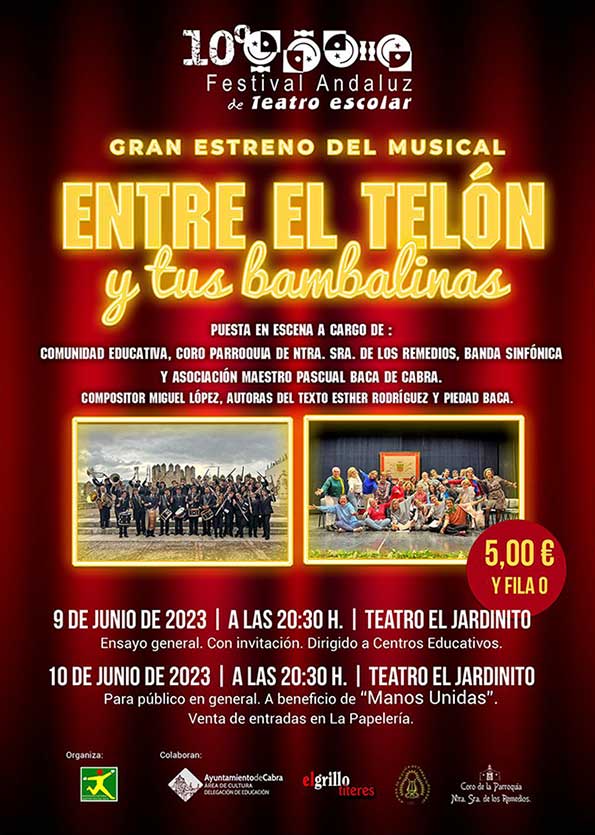 Musical «Entre el telón y tus banbalinas», Cabra junio 2023