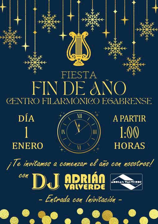  «Fiesta Fin de Año» Centro Filarmónico egabrense, Cabra diciembre 2023