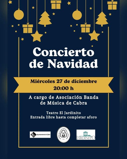  «Concierto de Navidad» asociación Bande de música de Cabra, Cabra diciembre 2023
