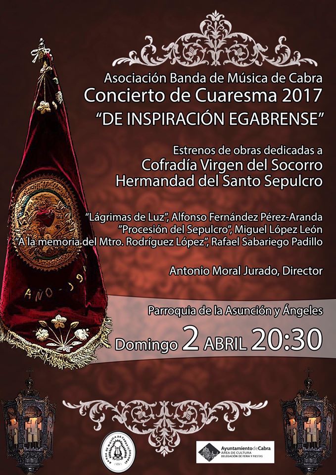 Concierto de Cuaresma 2017. Banda de música de Cabra