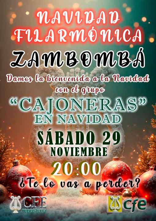 Zambombá «Cajoneras» en Navidad. Cabra  noviembre 2025