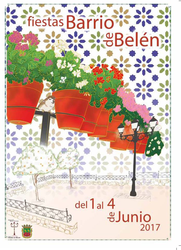 Cartel de las fiestas del barrio de «Belen»