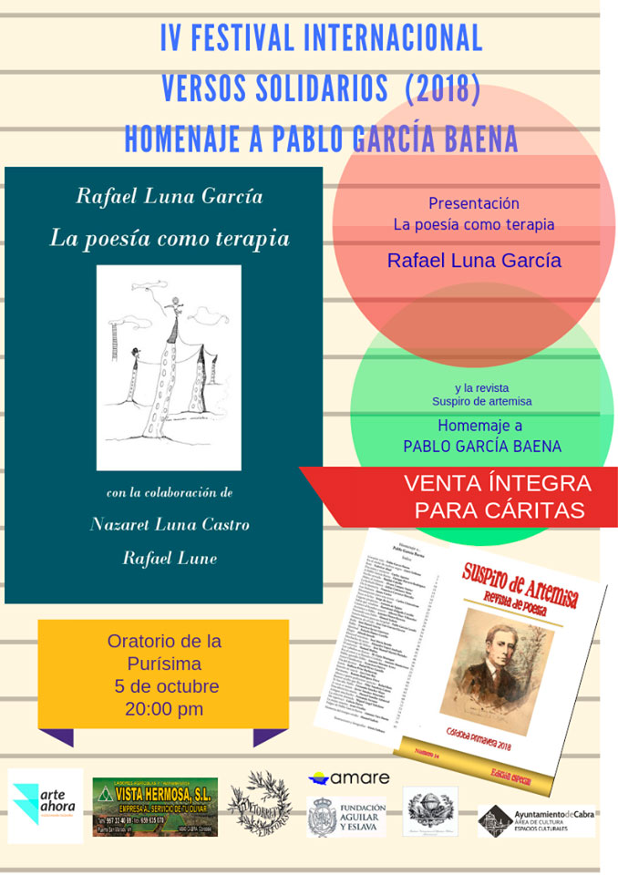 Presentación libro de poesía «La poseía como terapia» de Rafael Luna Garcia.