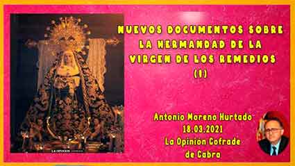 «Nuevos documentos sobre la hermandad de la Virgen de los Remedios (I)» 