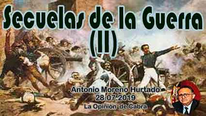  «Secuelas de la guerra II» artículo de Antonio Moreno Hurtado