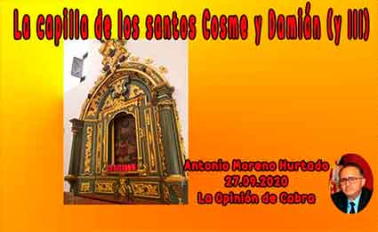 «La capilla de los santos Cosme y Damián (y III)» 