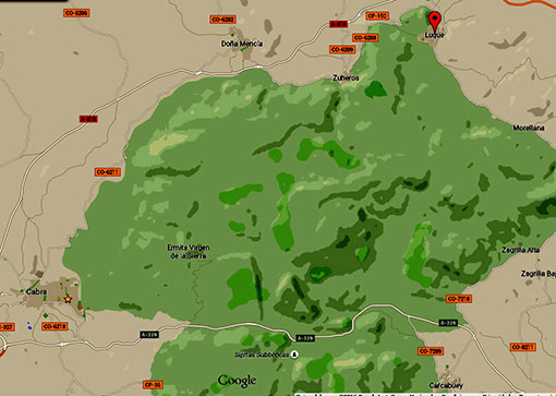 mapa de Carcabuey